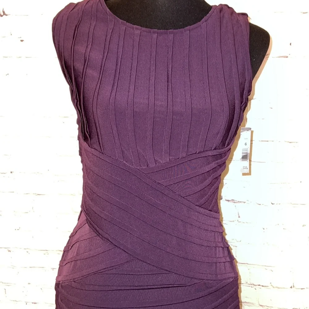 AA STUDIO BODYCON PLUM COLOR DRESS - Picture 5 of 8